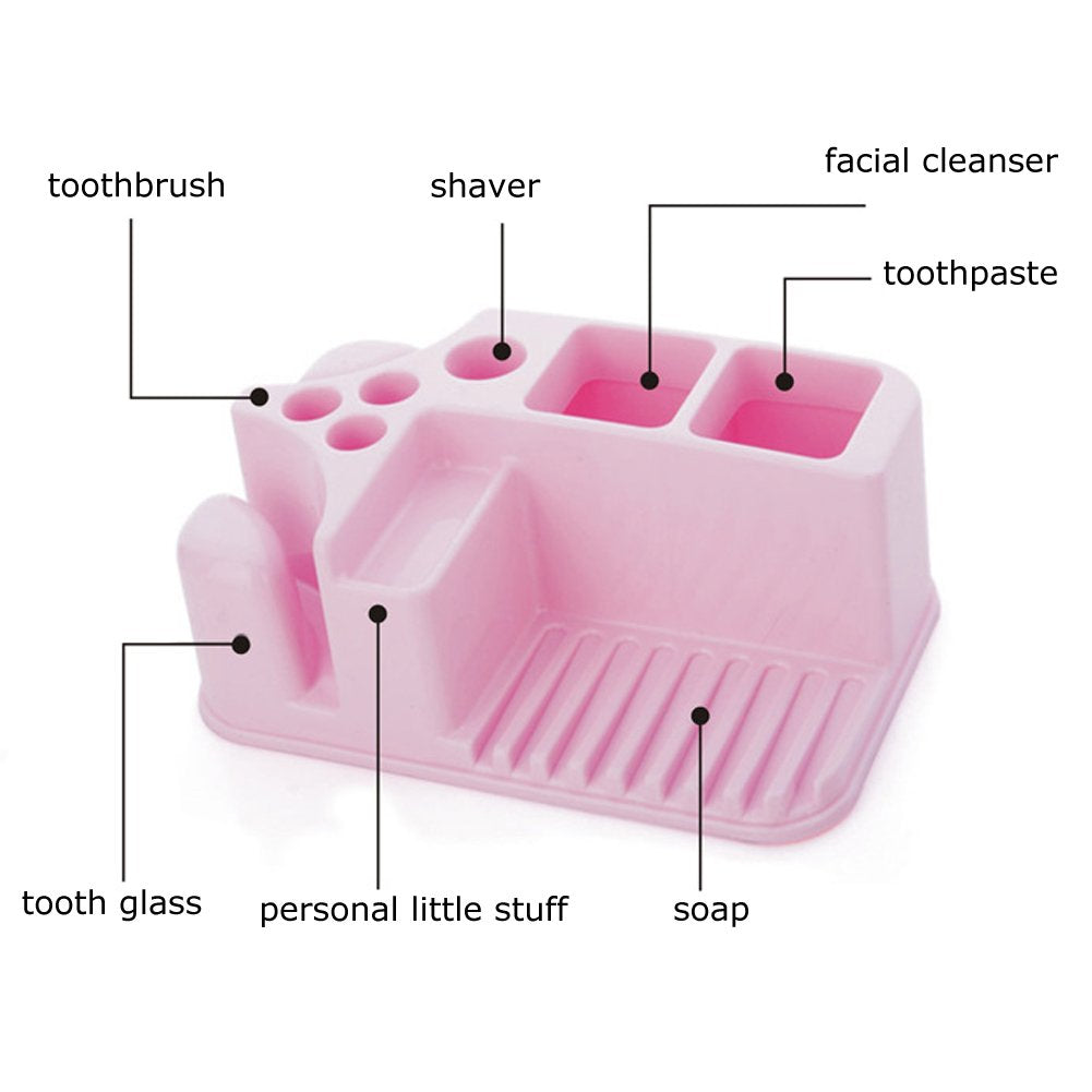 Toiletries Organizer, tooth paste toothbrush and soap holder