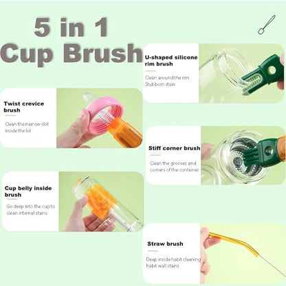5 in 1 Bottle Cleaning Brush