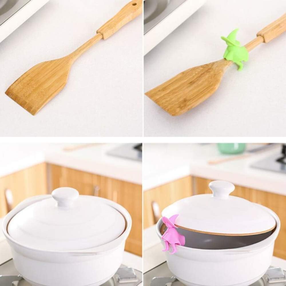 Witch Pot Lid Holder, Witch Spoon holder and steam releaser