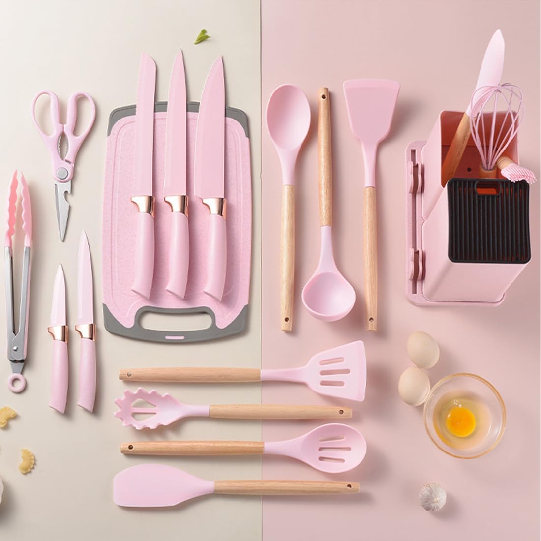 Kitchen Silicone Utensils 19 Pieces Set