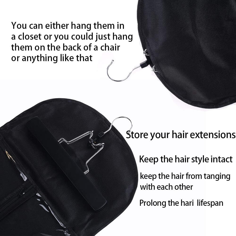 Hair Extension Hanger and Bag