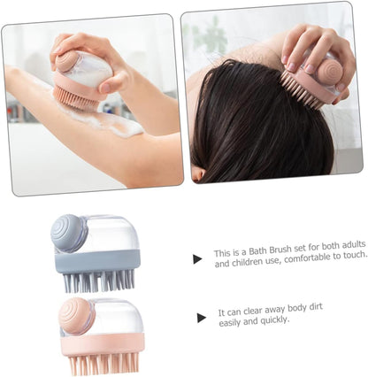 Shampoo Dispenser Massage Brush