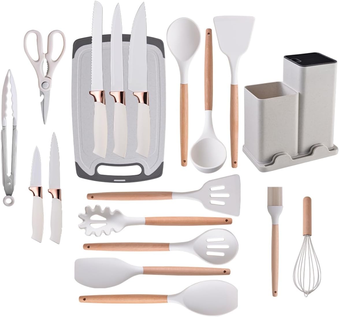 Kitchen Silicone Utensils 19 Pieces Set