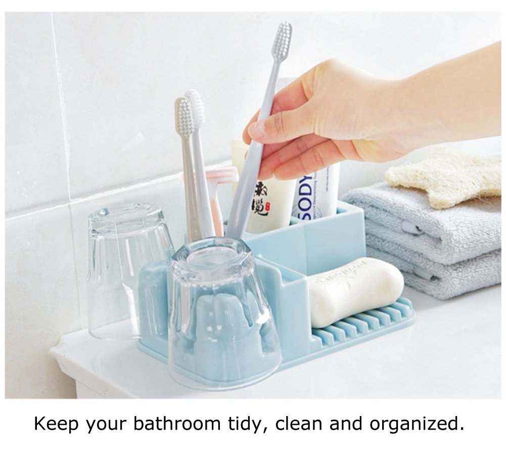 Toiletries Organizer, tooth paste toothbrush and soap holder