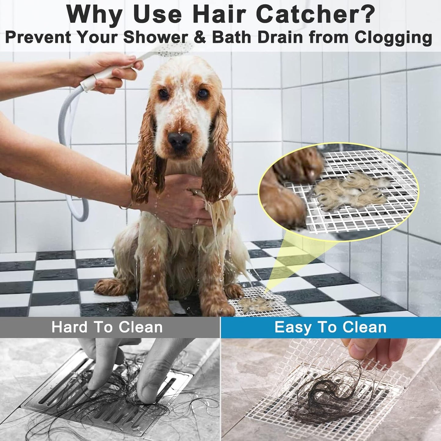 Shower Drain Hair Catcher (20 pcs)