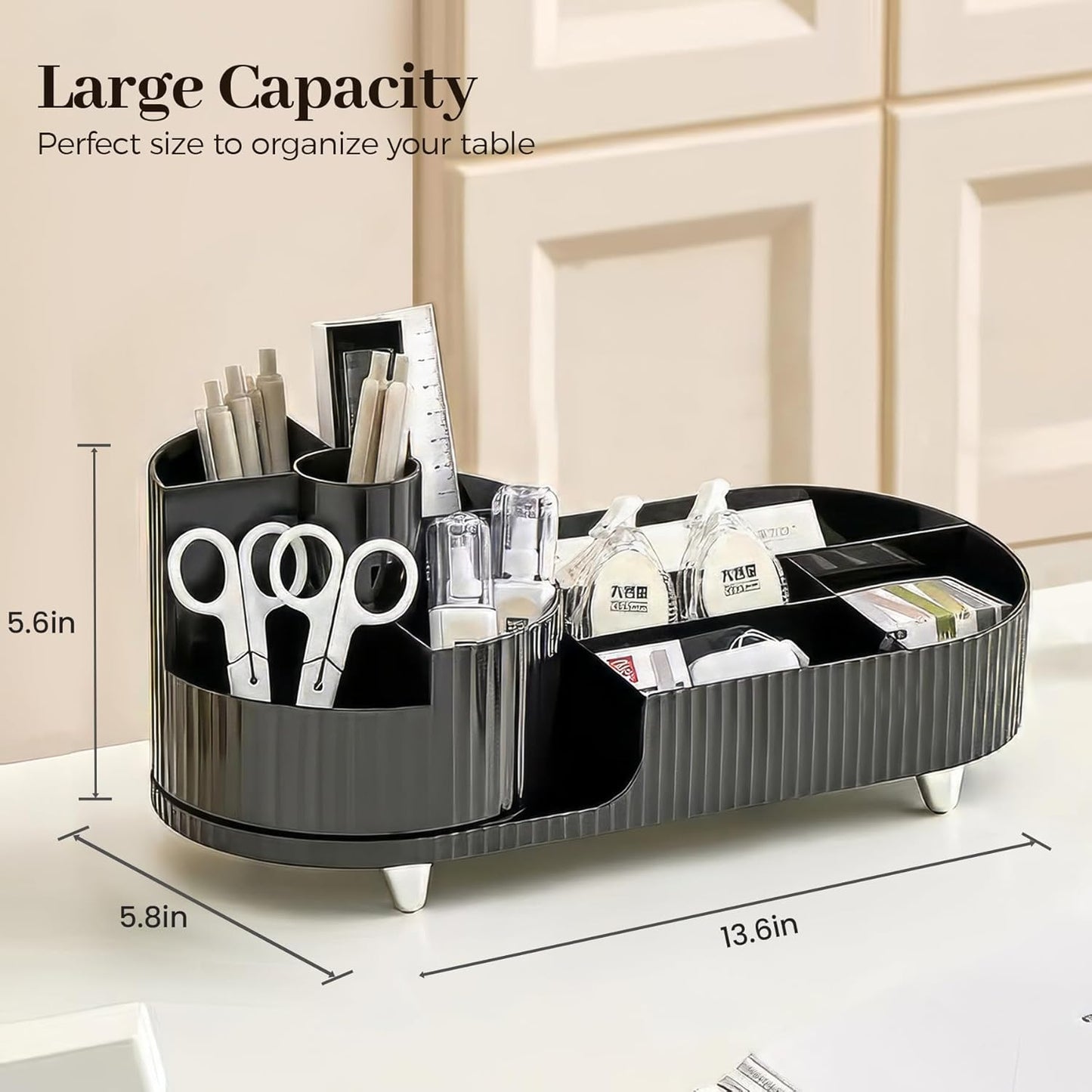 Large Rotating Makeup Organizer