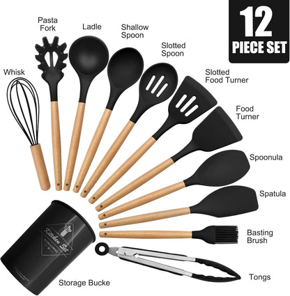 Kitchen Silicone Utensils 12 pieces Set