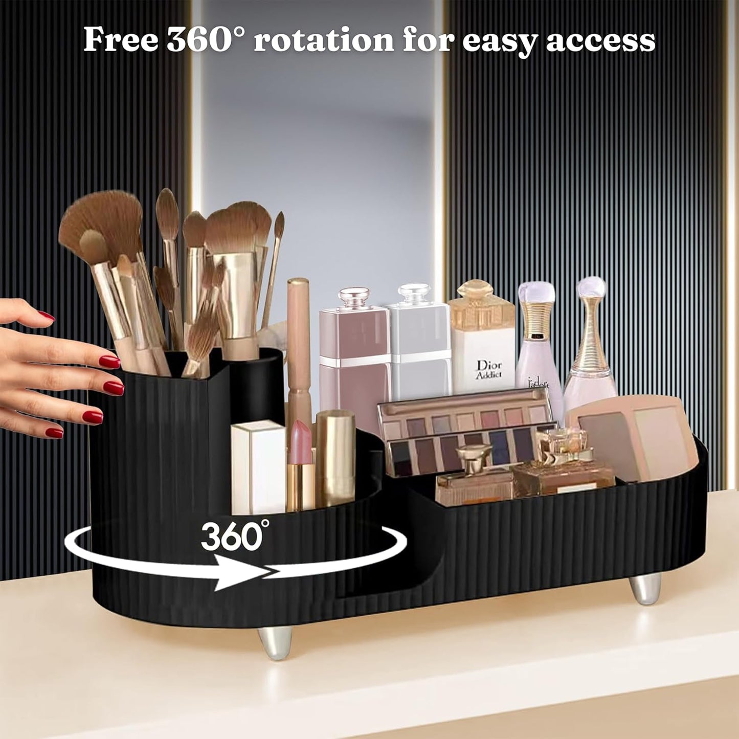 Large Rotating Makeup Organizer