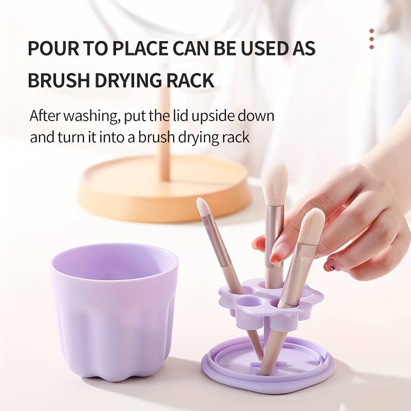 Makeup Brush Cleaning Cup
