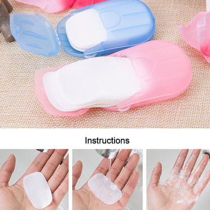 Portable Soap Sheets (5 Boxes), Outdoor Hand Washing Soap Paper
