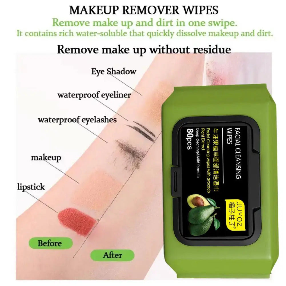 Makeup Remover Wipes (80 wipes)