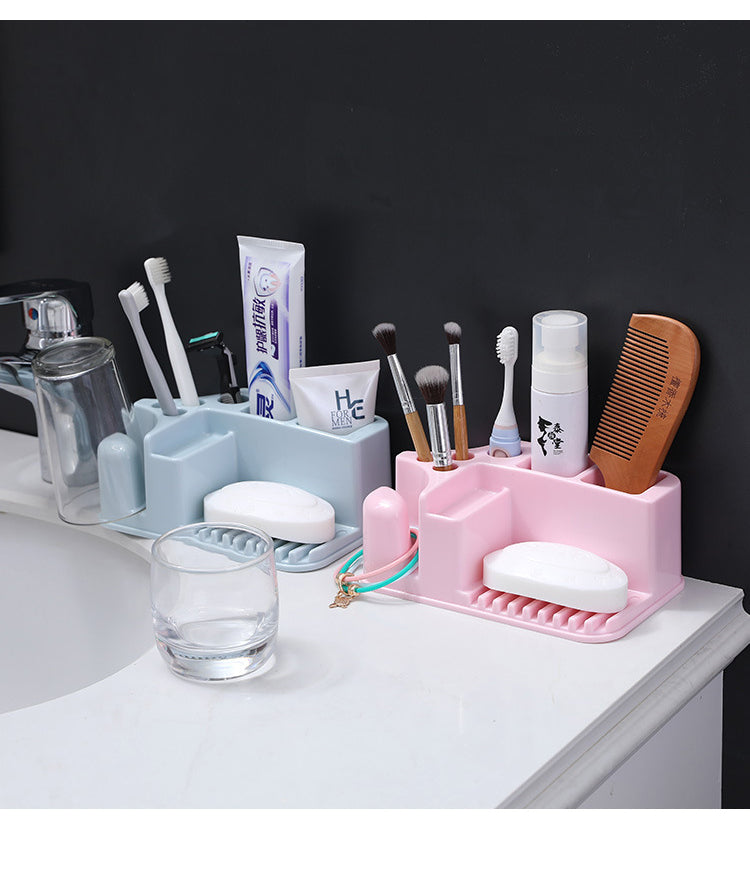 Toiletries Organizer, tooth paste toothbrush and soap holder