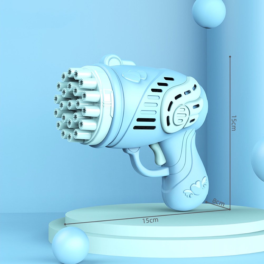 23 Holes Bubble Gun for Kids, Fan Bubble Maker Bubble Blower Automatic Bubble Machine Toy for Kids