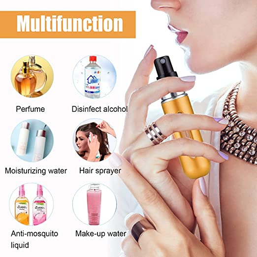 Portable Mini Refillable Perfume Empty Spray Bottle for Traveling and Outgoing 5ml